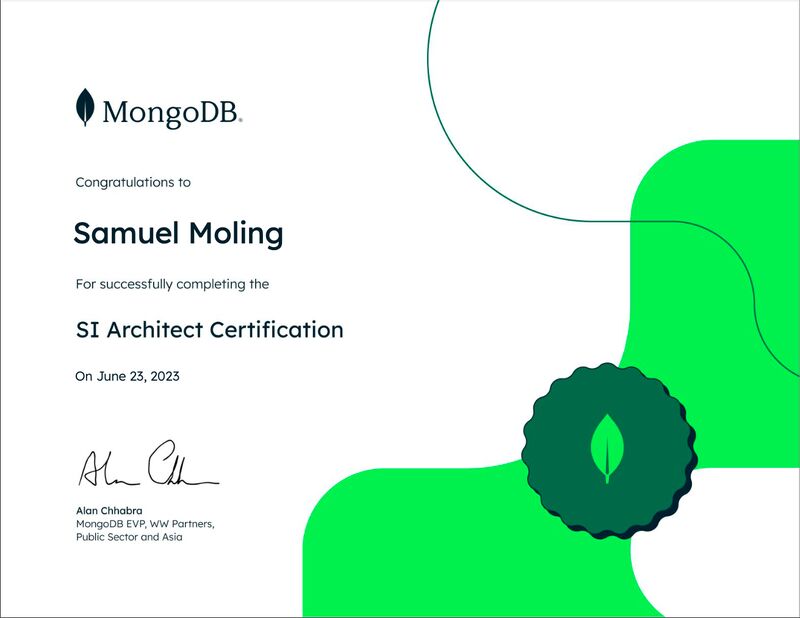 MongoDB SI Architect Certification