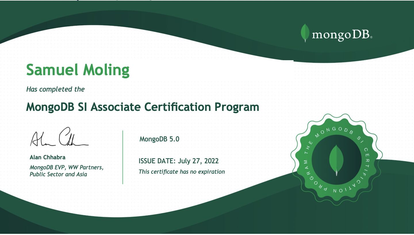 MongoDB SI Associate Certification